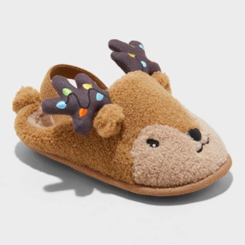 Target Wondershop | Toddler Holiday Christmas Light up Slippers | Small 5T-6T